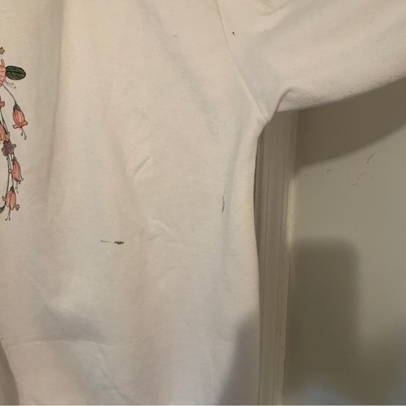 Angderson White Bird Art Sweater size L. Button Down Cardigan - Picture 7 of 9